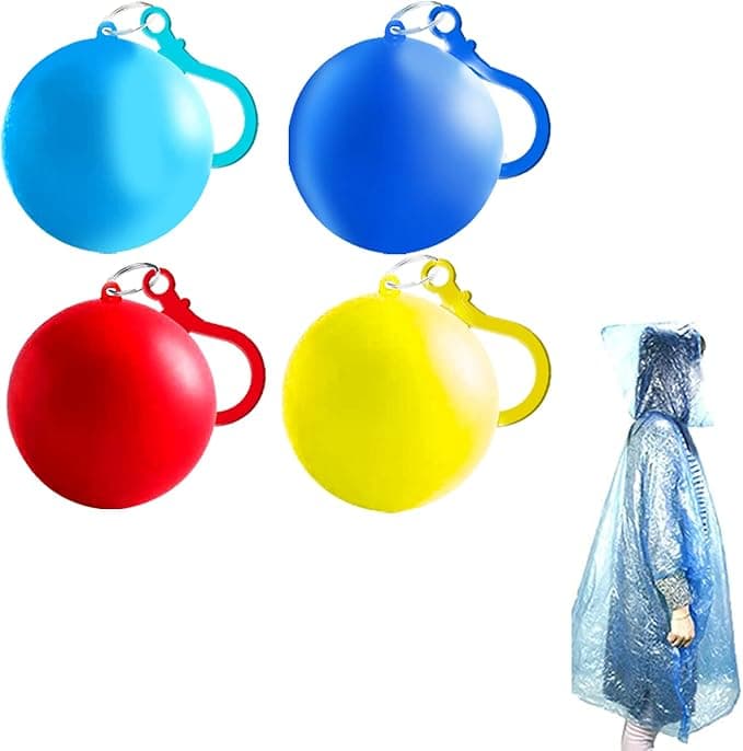 Disposable Emergency Rain Poncho Balls